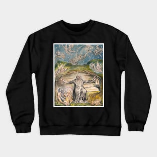 illustration to milton s l allegro and il penseroso 1820 - William Blake Crewneck Sweatshirt